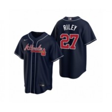 Men's Atlanta Braves #27 Austin Riley Nike Navy 2020 Replica Alternate Stitched Jersey