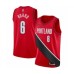 Men's Portland Trail Blazers #6 Jaylen Hoard Authentic Red Finished Basketball Stitched Jersey - Statement Edition