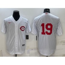 Men's Cincinnati Reds #19 Joey Votto 2022 White Field of Dreams Stitched Baseball Jersey