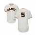 Men's San Francisco Giants #5 Mike Yastrzemski Cream Home Flex Base Authentic Collection Baseball Player Stitched Jersey