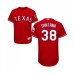 Men's Texas Rangers #38 Danny Santana Red Alternate Flex Base Authentic Collection Baseball Jersey