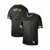 Men's San Diego Padres #5 Greg Garcia Authentic Black Gold Fashion Baseball Stitched Jersey