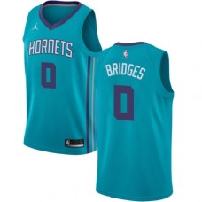 Men's Nike Jordan Charlotte Hornets #0 Miles Bridges Swingman Teal NBA Jersey - Icon Edition