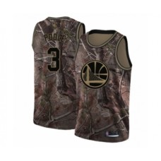 Men's Golden State Warriors #3 Jordan Poole Swingman Camo Realtree Collection Basketball Jersey