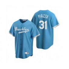 Men's Los Angeles Dodgers #31 Mike Piazza Nike Light Blue Cooperstown Collection Alternate Stitched Jersey