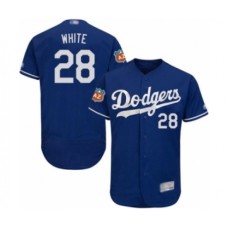 Men's Los Angeles Dodgers #28 Tyler White Royal Blue Flexbase Authentic Collection Baseball Player Stitched Jersey