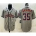 Men's Houston Astros #35 Justin Verlander Grey With Patch Stitched MLB Cool Base Nike Jersey