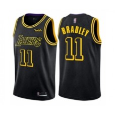 Men's Los Angeles Lakers #11 Avery Bradley Authentic Black City Edition Basketball Jersey