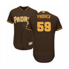 Men's San Diego Padres #59 Chris Paddack Brown Alternate Flex Base Authentic Collection Baseball Player Stitched Jersey