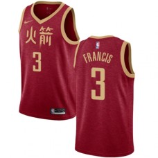 Men's Nike Houston Rockets #3 Steve Francis Swingman Red NBA Jersey - 2018 19 City Edition