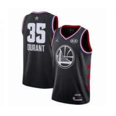 Men's Jordan Golden State Warriors #35 Kevin Durant Swingman Black 2019 All-Star Game Basketball Jersey