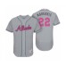 Men's Atlanta Braves #22 Nick Markakis Mothers Day Gray Flex Base Stitched Jersey