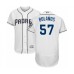 Men's San Diego Padres #57 Ronald Bolanos White Home Flex Base Authentic Collection Baseball Player Stitched Jersey