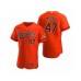 Men's Baltimore Orioles #47 John Means Nike Orange Authentic 2020 Alternate Stitched Jersey