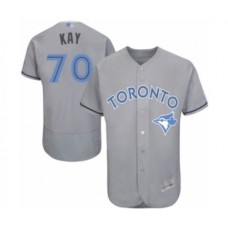 Men's Toronto Blue Jays #70 Anthony Kay Authentic Gray 2016 Father's Day Fashion Flex Base Baseball Player Stitched Jersey