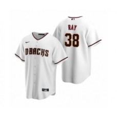 Men's Arizona Diamondbacks #38 Robbie Ray Nike White Replica Home Stitched Jersey