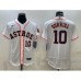 Men's Houston Astros #10 Yuli Gurriel White Stitched MLB Flex Base Nike Jersey