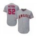 Men's Los Angeles Angels of Anaheim #52 Dillon Peters Grey Road Flex Base Authentic Collection Baseball Player Stitched Jersey