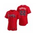 Men's Atlanta Braves #22 Nick Markakis Nike Red Authentic 2020 Alternate Stitched Jersey