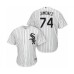 Men's Chicago White Sox #74 Eloy Jimenez Replica White Home Cool Base Baseball Jersey