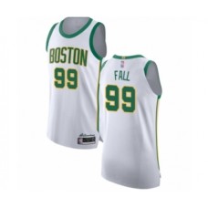 Men's Boston Celtics #99 Tacko Fall Authentic White Basketball Stitched Jersey - City Edition