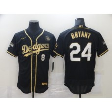 Men's Los Angeles Dodgers Kobe Bryant Nike Black Portrait Stitched Jerseys