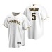 Men's Nike Pittsburgh Pirates #5 Guillermo Heredia White Home Stitched Baseball Jersey