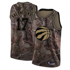 Men's Nike Toronto Raptors #17 Jonas Valanciunas Swingman Camo Realtree Collection NBA Jersey