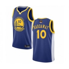 Men's Golden State Warriors #10 Tim Hardaway Swingman Royal Blue 2019 Basketball Finals Bound Basketball Jersey - Icon Edition