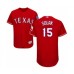 Men's Texas Rangers #15 Nick Solak Red Alternate Flex Base Authentic Collection Baseball Player Stitched Jersey