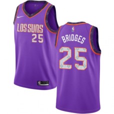 Men's Nike Phoenix Suns #25 Mikal Bridges Swingman Purple NBA Jersey - 2018 19 City Edition