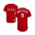 Men's Texas Rangers #9 Isiah Kiner-Falefa Red Alternate Flex Base Authentic Collection Baseball Player Stitched Jersey