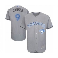 Men's Toronto Blue Jays #9 Danny Jansen Authentic Gray 2016 Father's Day Fashion Flex Base Baseball Player Stitched Jersey