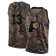 Men's Nike Indiana Pacers #13 Paul George Swingman Camo Realtree Collection NBA Jersey