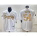 Men's Atlanta Braves #54 Max Fried White 2022 All Star Stitched Cool Base Nike Jersey