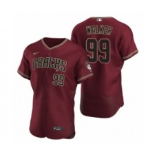 Men's Arizona Diamondbacks #99 Taijuan Walker Nike Crimson Authentic 2020 Alternate Stitched Jersey