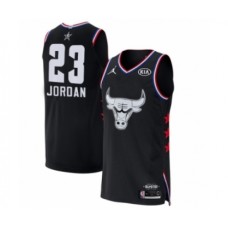 Men's Chicago Bulls #23 Michael Jordan Authentic Black 2019 All-Star Game