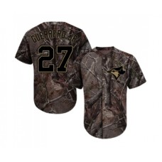 Men's Toronto Blue Jays #27 Vladimir Guerrero Jr. Authentic Camo Realtree Collection Flex Base Baseball Jersey