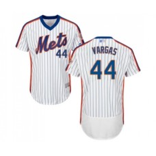 Men's New York Mets #44 Jason Vargas White Alternate Flex Base Authentic Collection Baseball Jersey