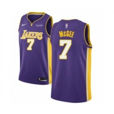 Men's Los Angeles Lakers #1 JaVale McGee Authentic Purple Basketball Jersey - Statement Edition