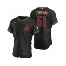 Men's Arizona Diamondbacks #51 Randy Johnson Nike Black Authentic 2020 Alternate Stitched Jersey