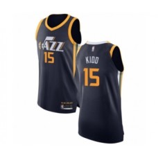 Men's Utah Jazz #15 Stanton Kidd Authentic Navy Blue Basketball Stitched Jersey - Icon Edition