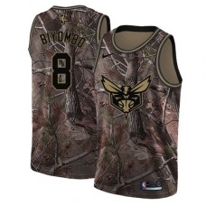 Men's Nike Charlotte Hornets #8 Bismack Biyombo Swingman Camo Realtree Collection NBA Jersey