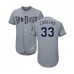 Men's San Diego Padres #33 Franchy Cordero Authentic Grey Road Cool Base Baseball Jersey