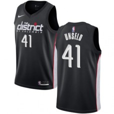 Men's Nike Washington Wizards #41 Wes Unseld Swingman Black NBA Jersey - City Edition