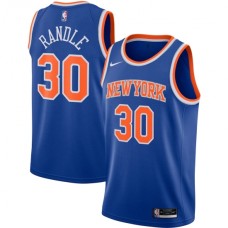 Men's New York Knicks #30 Julius Randle Nike Blue 2020-21 Swingman Stitched Jersey