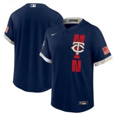 Men's Minnesota Twins Blank Nike Navy 2021 MLB All-Star Game Replica Stitched Jersey