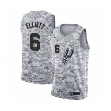 Men's San Antonio Spurs #6 Sean Elliott White Swingman Jersey - Earned Edition