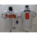 Men's Atlanta Braves #8 Eddie Rosario White 2022 Gold Program Authentic Player Stitched Jersey