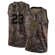 Men's Nike Portland Trail Blazers #23 C.J. Wilcox Swingman Camo Realtree Collection NBA Jersey